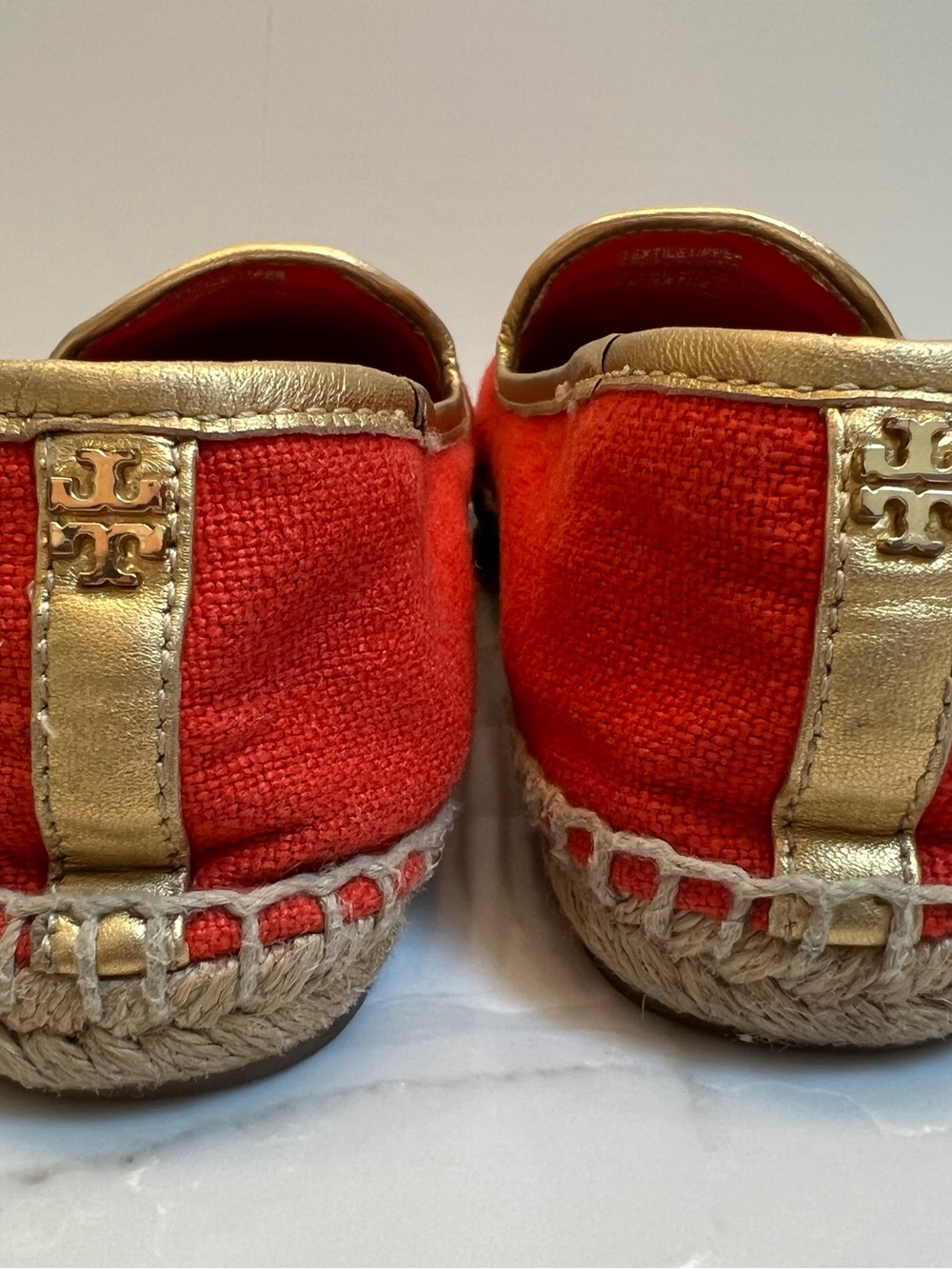Tory Burch Coco Applique Espadrille Calf Hair Flats 8.5 EUC - Picture 8 of 9